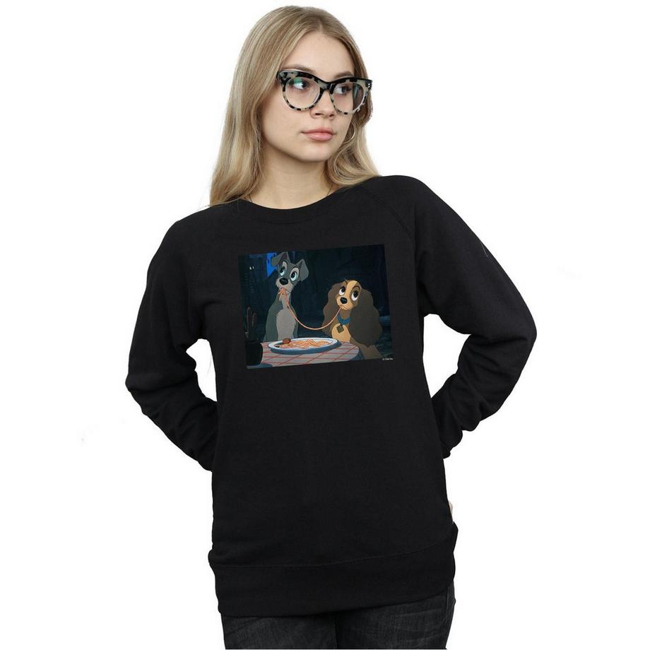 Disney Lady And The Tramp Spaghetti Slurp Sweatshirt  