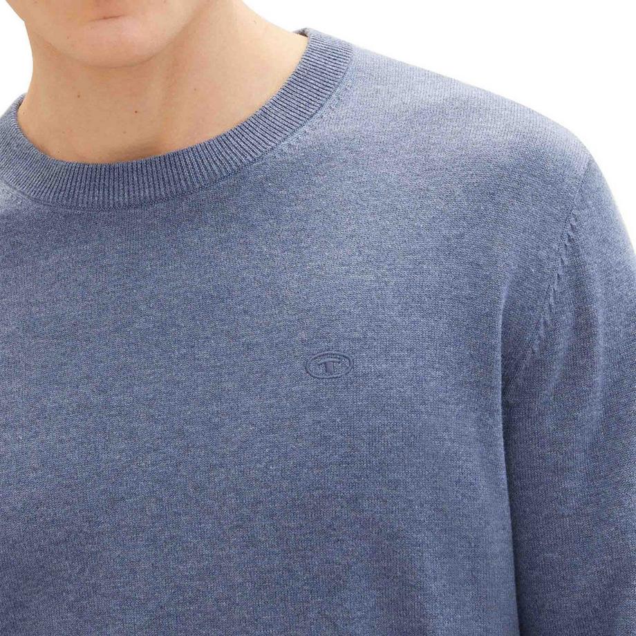 TOM TAILOR Pull col rond coupe regular  