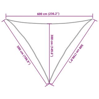 VidaXL Voile d'ombrage  