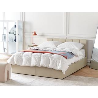 Beliani Bett mit Bettkasten aus Polyester Modern DREUX  