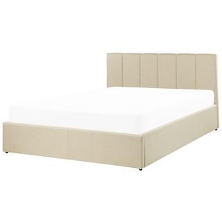 Beliani Bett mit Bettkasten aus Polyester Modern DREUX  