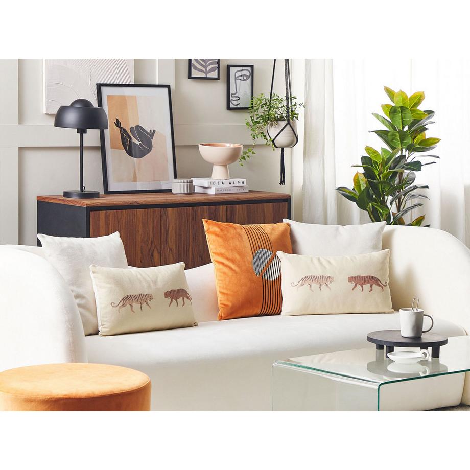 Beliani Set di 2 cuscini en Cotone Boho NIEREMBERGIA  