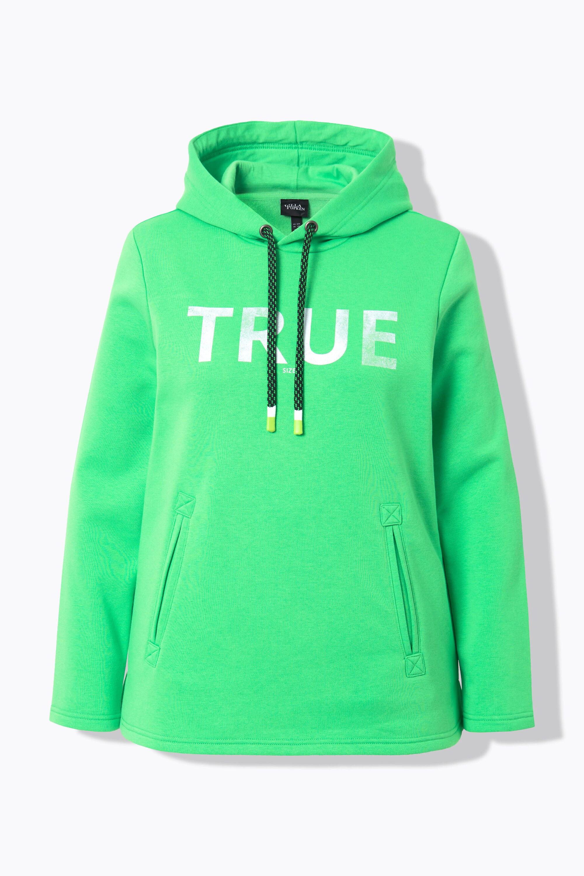 Ulla Popken  Hoodie, True, Kapuze, Kordel, Taschen, Langarm 