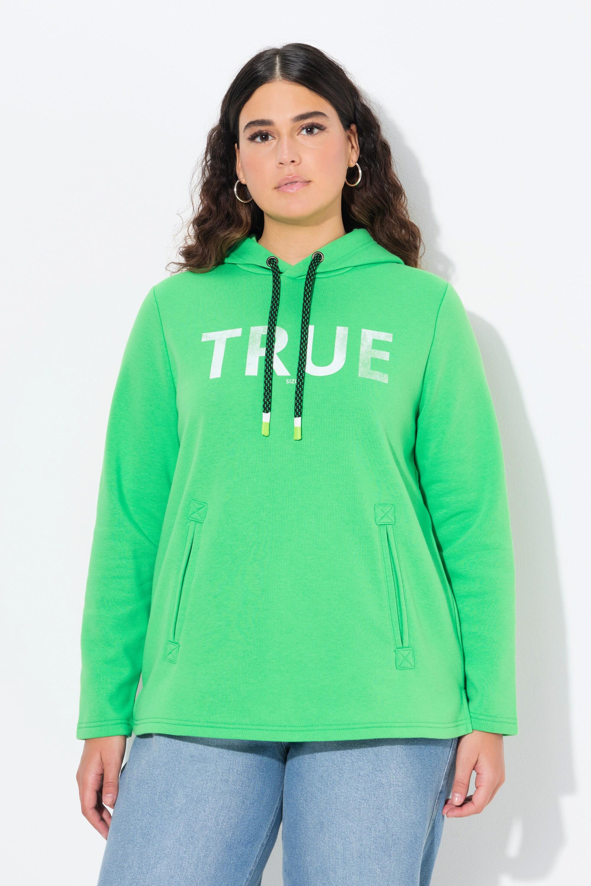 Ulla Popken  Hoodie, True, Kapuze, Kordel, Taschen, Langarm 