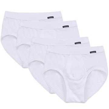 4er Pack Organic Cotton Feinripp - Slip  Unterhose mit Eingriff