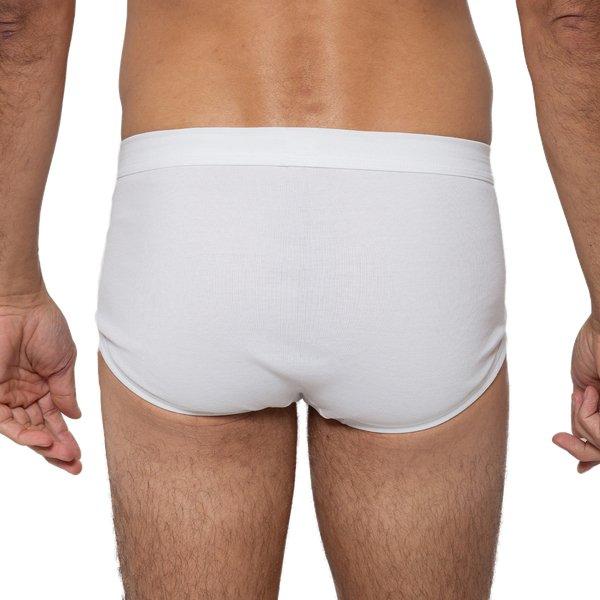 Ammann 4er Pack Organic Cotton Feinripp Slips mit Eingriff  