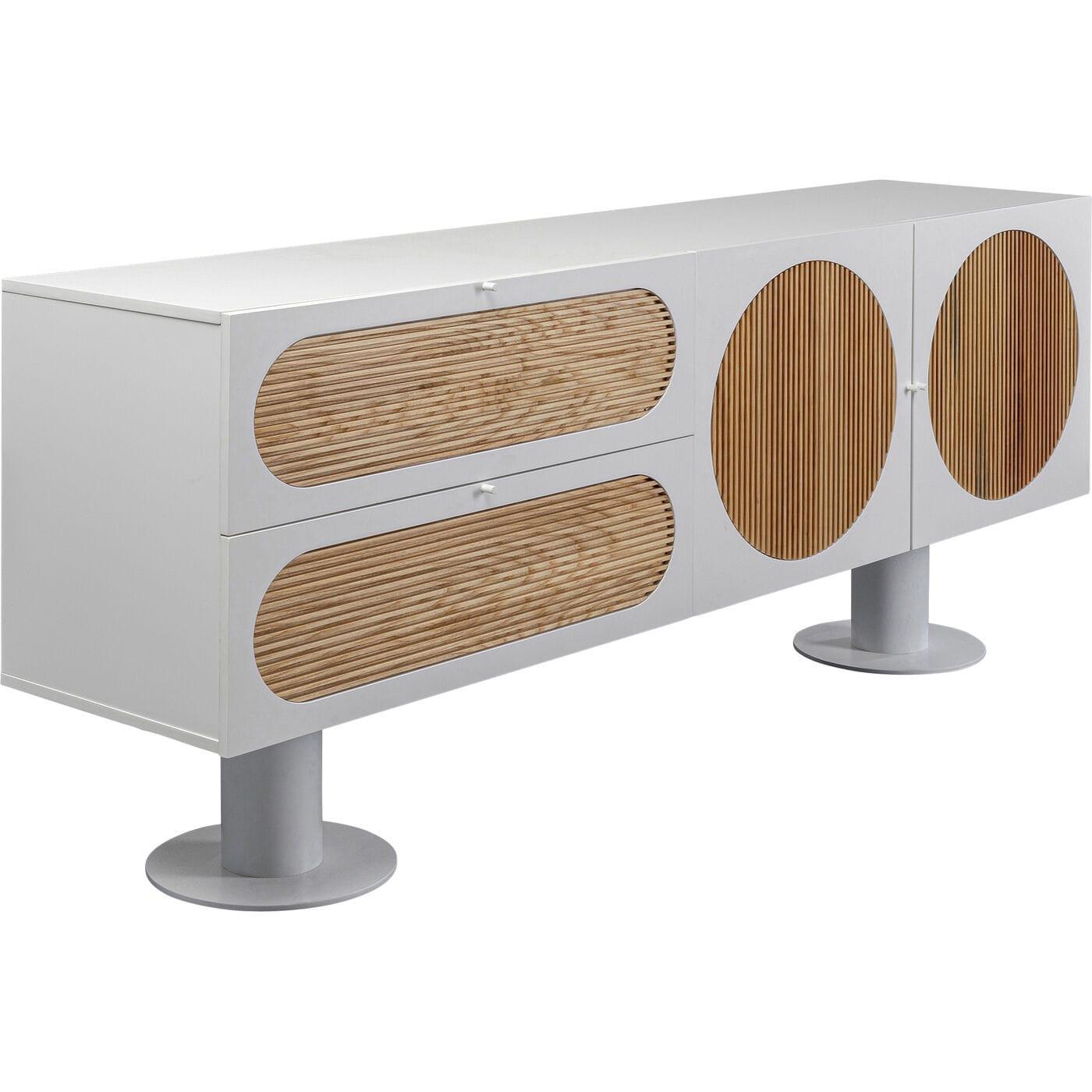 KARE Design Sideboard Atomic weiss 183x76  