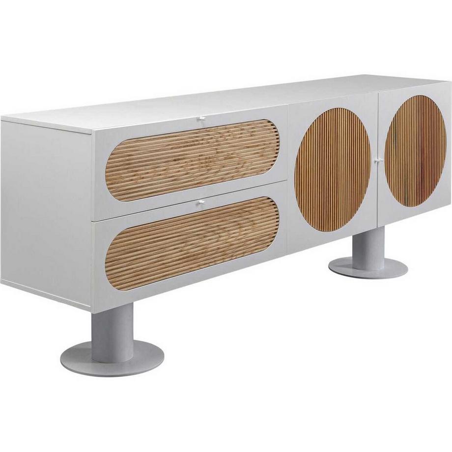 KARE Design Sideboard Atomic blanc 183x76  