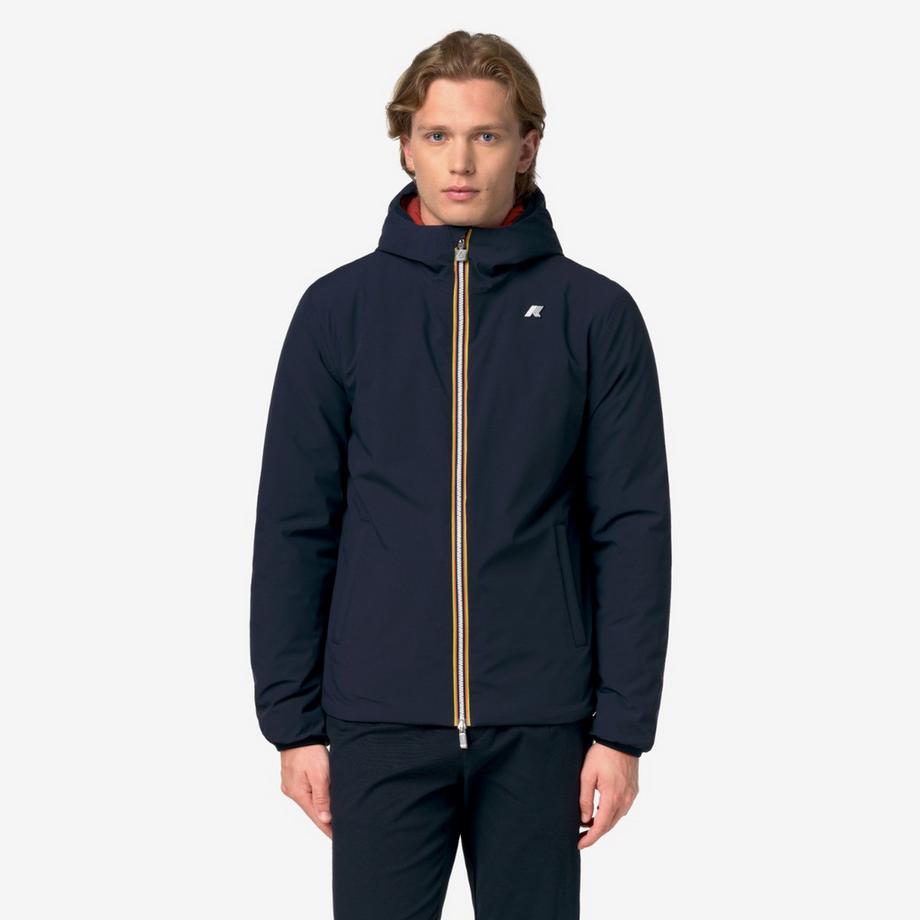K-WAY Giacca Doppia Calda con Cappuccio  
