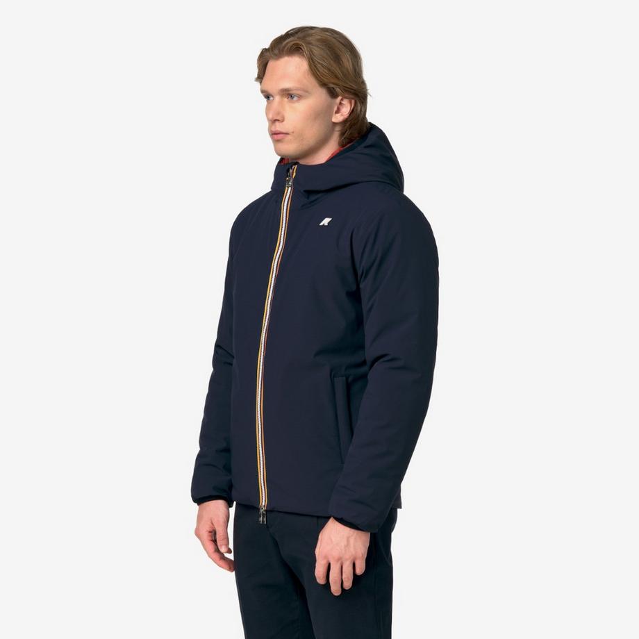 K-WAY Giacca Doppia Calda con Cappuccio  