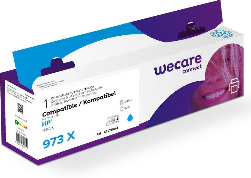 wecare  WECARE Tinte 973X rebuilt cyan F6T81AEWE zu HP PW Pro 452/477 8500 S. 