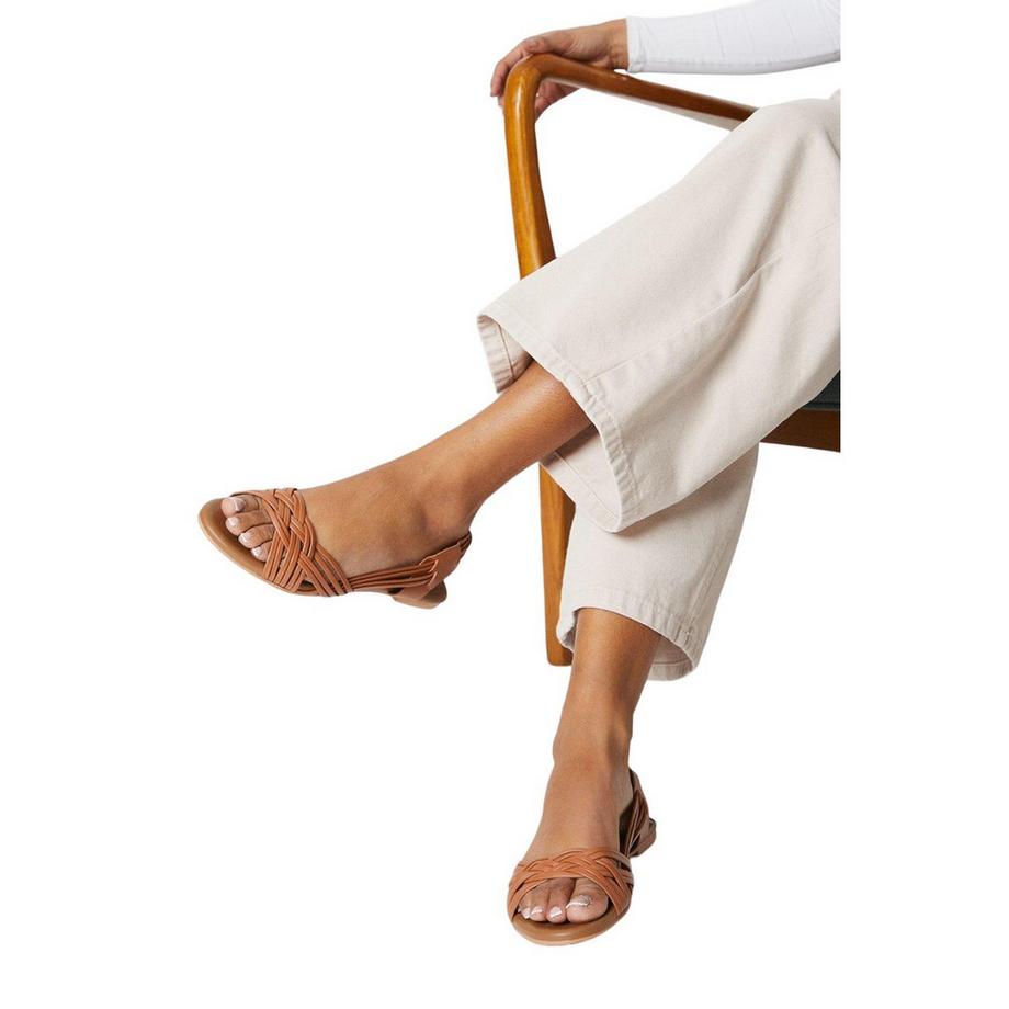Dorothy Perkins Jocelyn Geflochtene Ledersandalen  