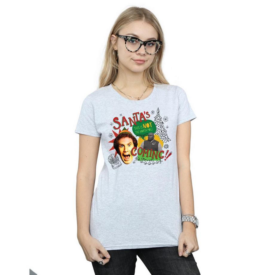 Elf Santa's Not Coming T-Shirt Femme  