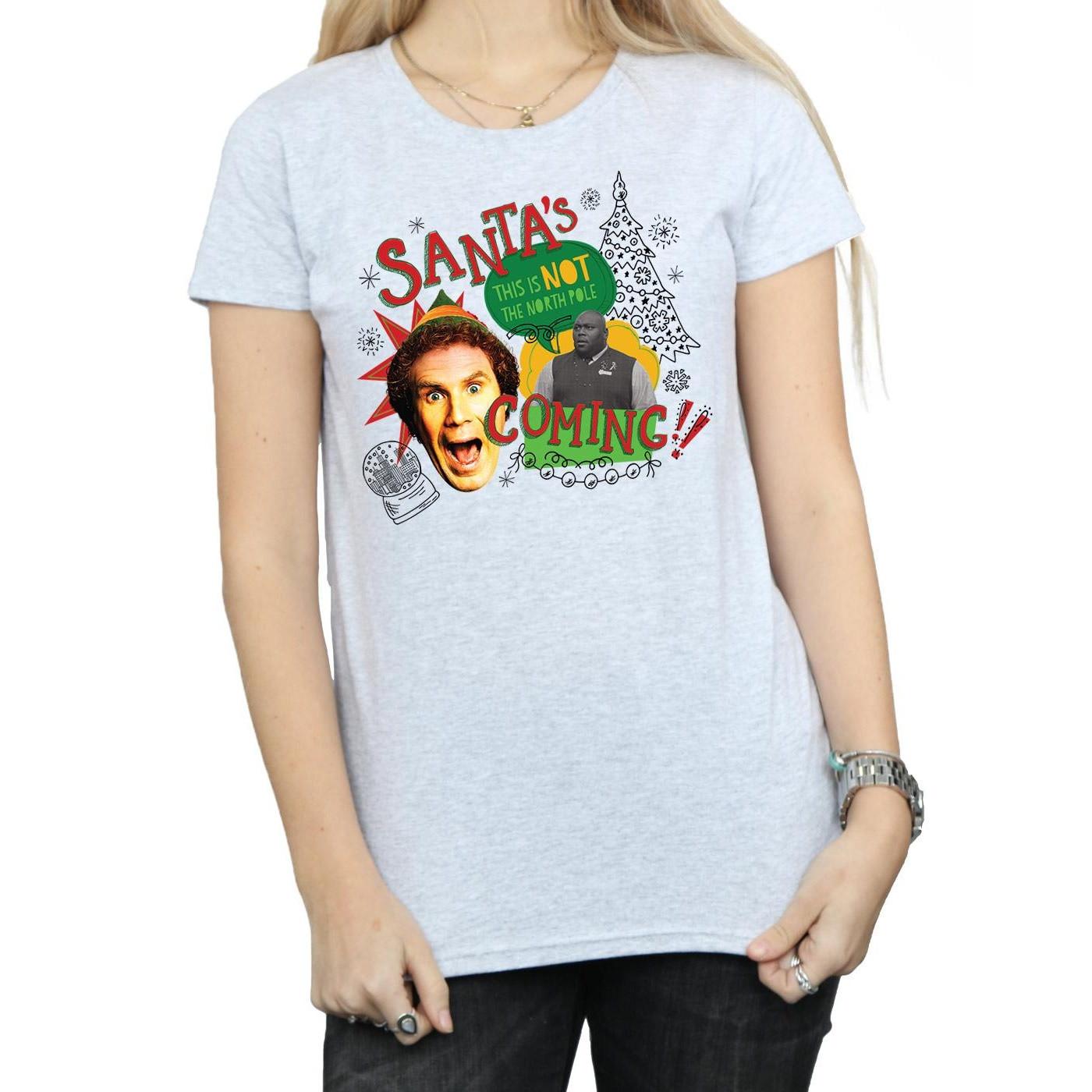 Elf Santa's Not Coming T-Shirt Femme  