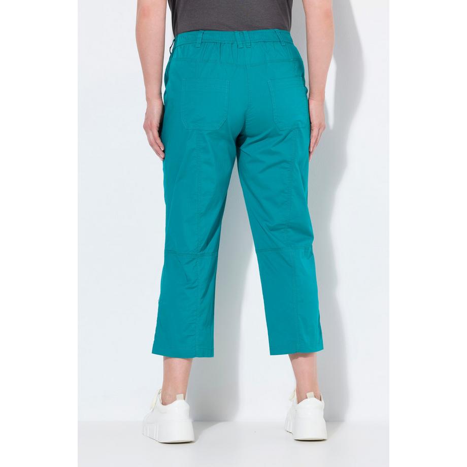 Ulla Popken Pantaloni cargo 7/8 con linguetta arrotolabile Vita comoda  