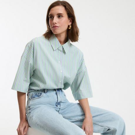 La Redoute Collections Weites gestreiftes Hemd  