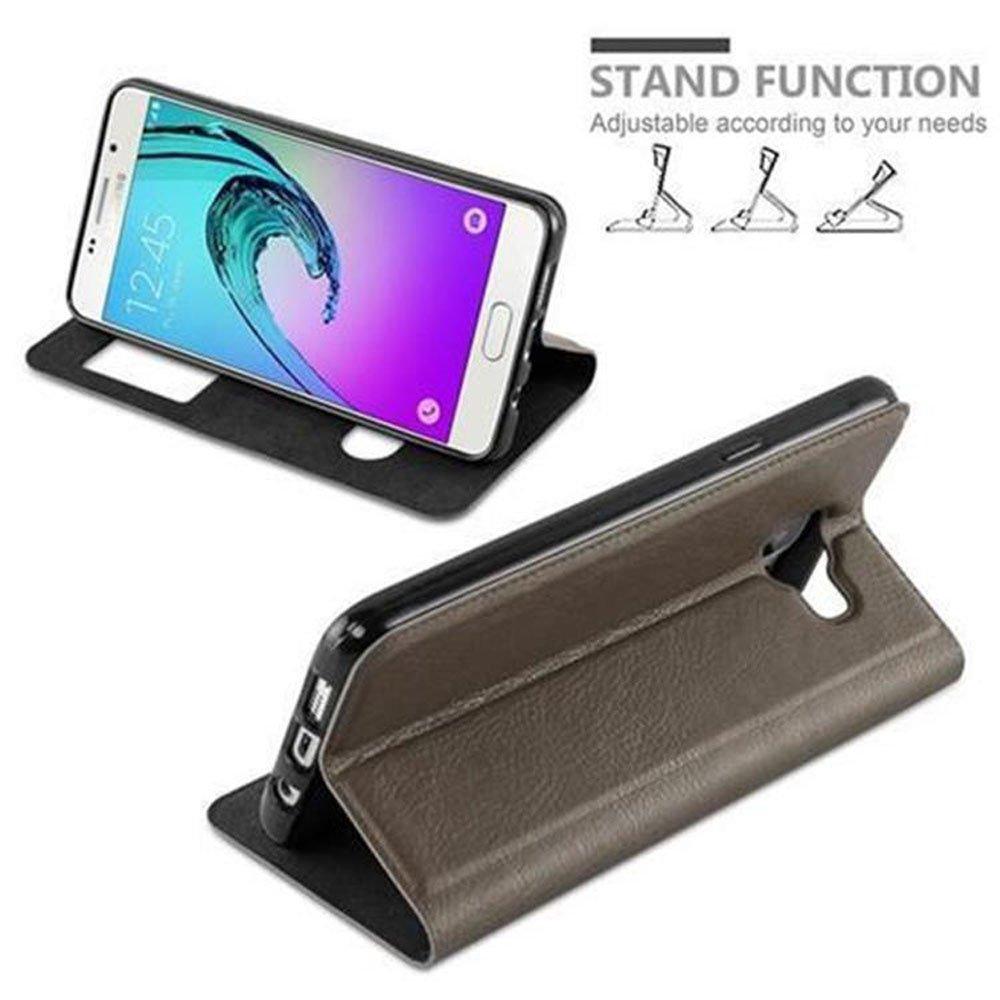 Cadorabo  Housse compatible avec Samsung Galaxy A5 2016 - Coque de protection avec fermeture magnétique, fonction de support et 2 fenêtres de visualisation 