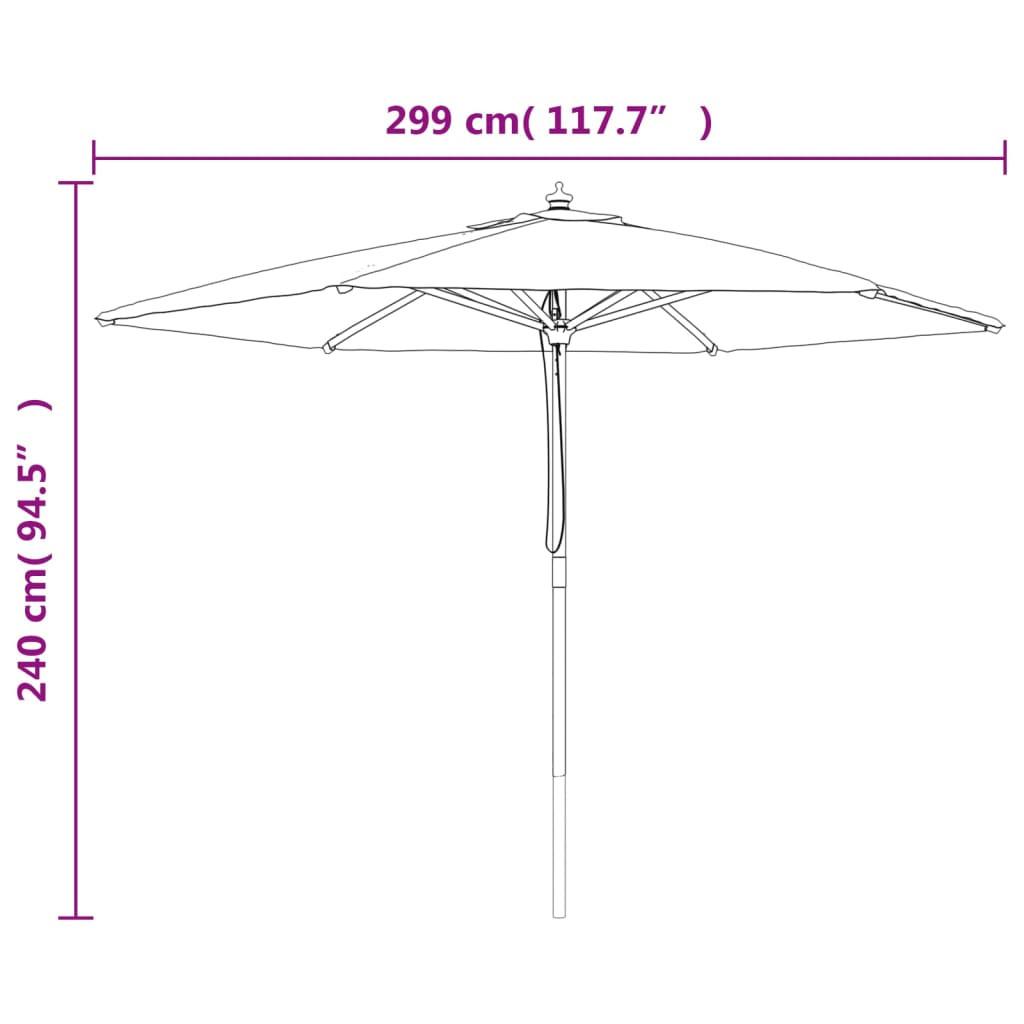 VidaXL Parasol de jardin  