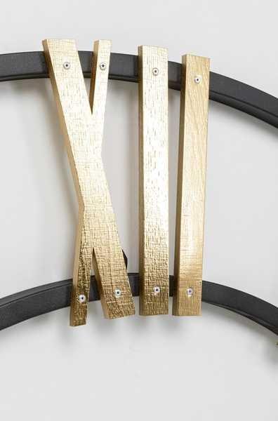KARE Design Wanduhr Nevio Brass rund 95  
