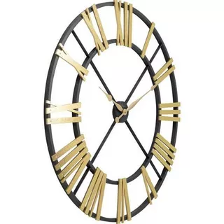 KARE Design Wanduhr Nevio Brass rund 95  