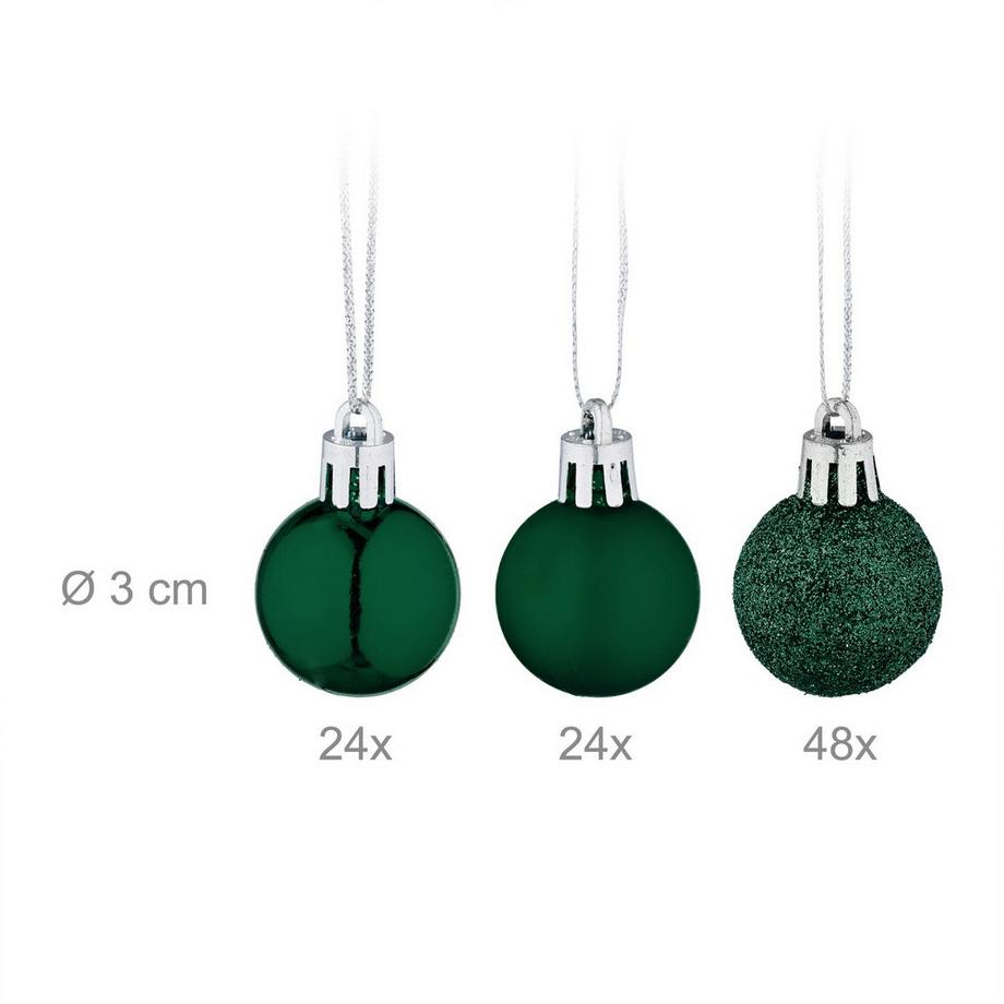 Northix Set di palline per albero di Natale, confezione da 96  