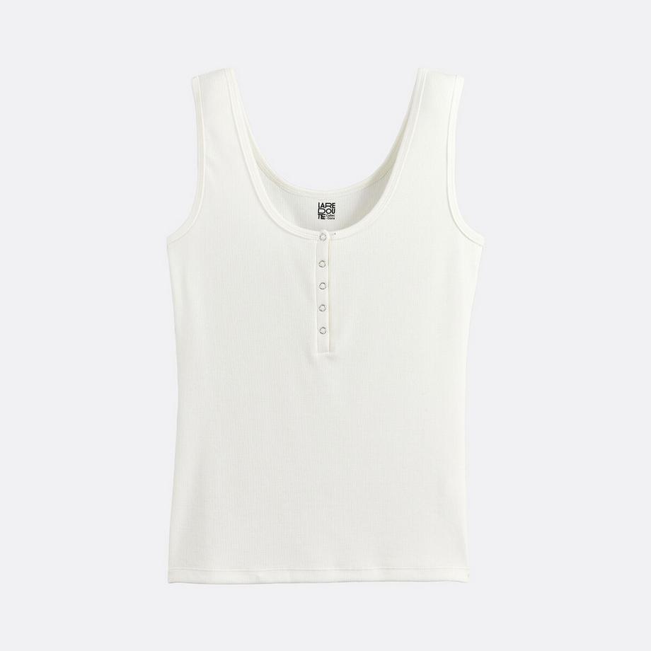 La Redoute Collections Tanktop Tunesischer Kragen Breite Träger  