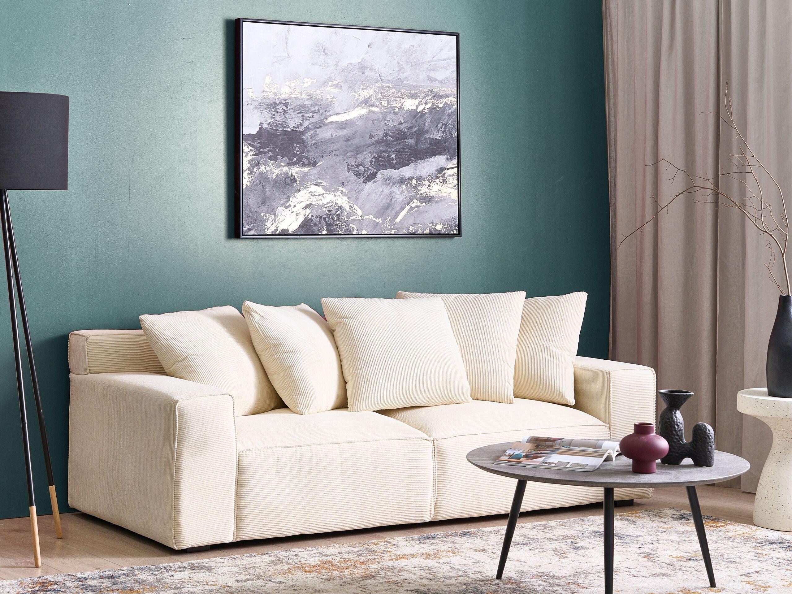 Beliani 3 Sitzer Sofa aus Cord Modern VISKAN  