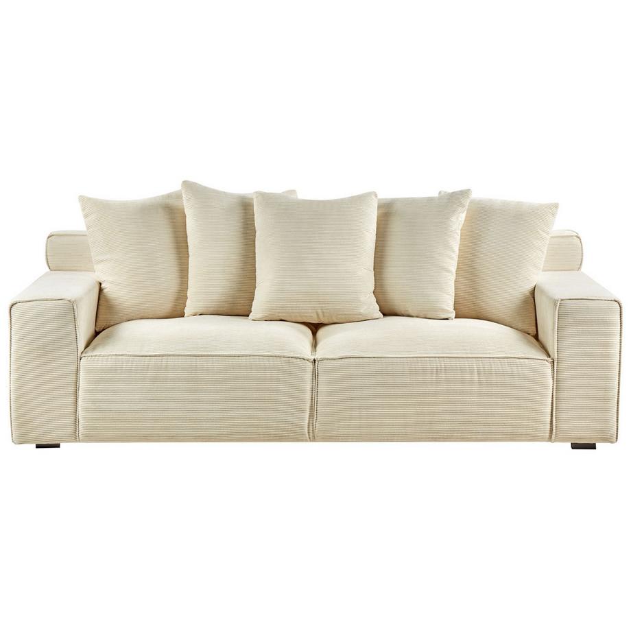 Beliani 3 Sitzer Sofa aus Cord Modern VISKAN  