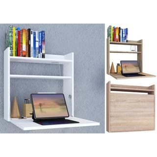 VCM Holz Hänge Klapp Schreibtisch Wandschreibtisch Computertisch Ablage Dralis  
