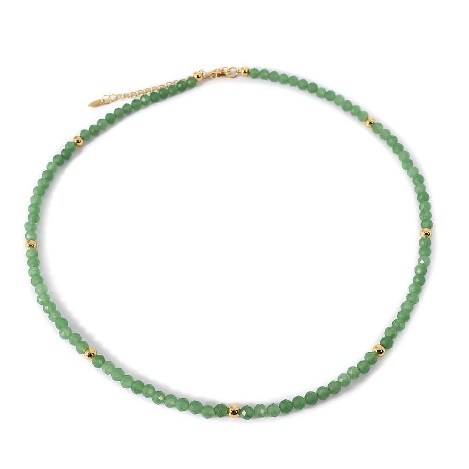 Balibay  Viola  Halskette mit Aventurin & Silber vergoldet 