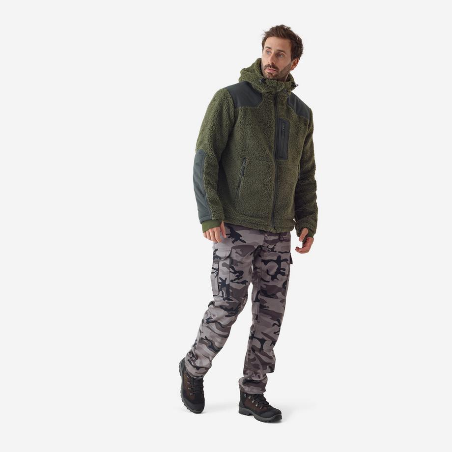 SOLOGNAC  Giacca pile uomo calda imbottita poliestere 