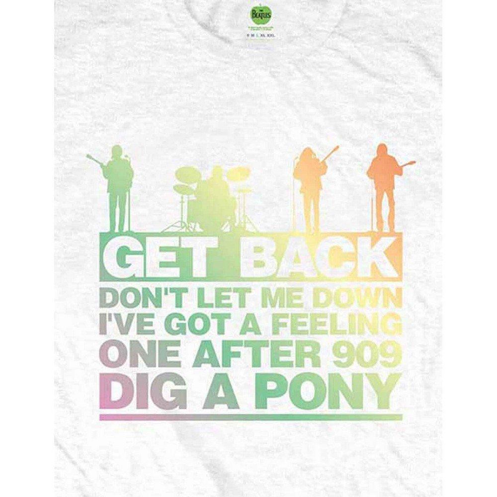 The Beatles Get Back T-Shirt Stampa Grafica  