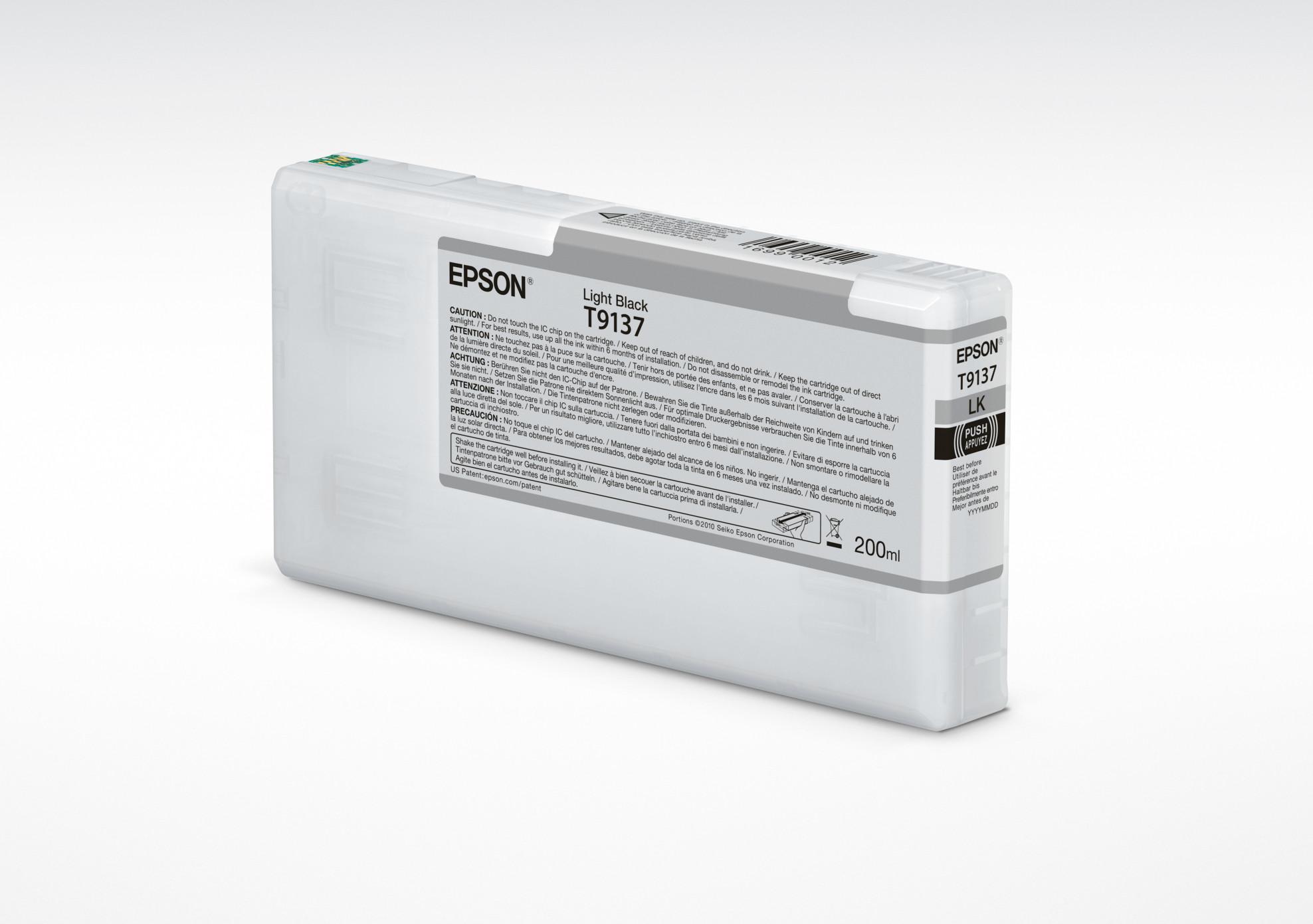 EPSON  T9137 Light Black Ink Cartridge (200ml) 