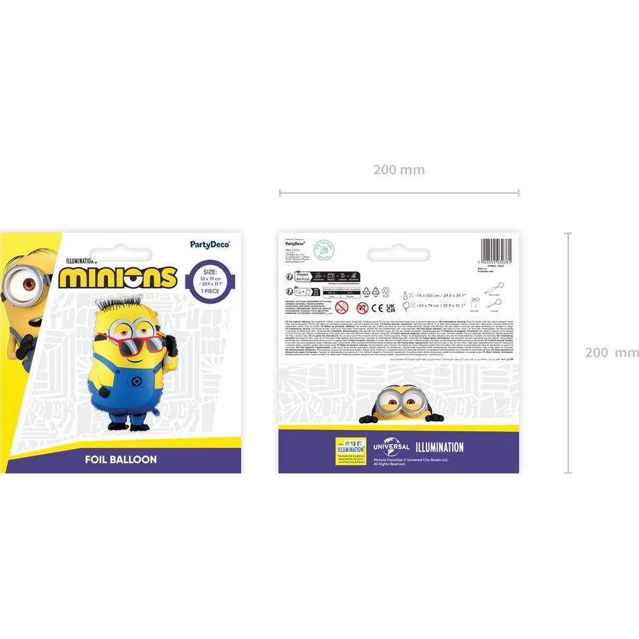 PartyDeco  Ballon en foil  Minion Ron 
