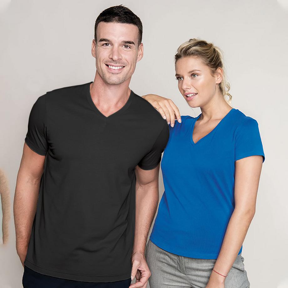Kariban  T-ShirtÀ Manches Courtes Et Col En V Coupe Cintrée 