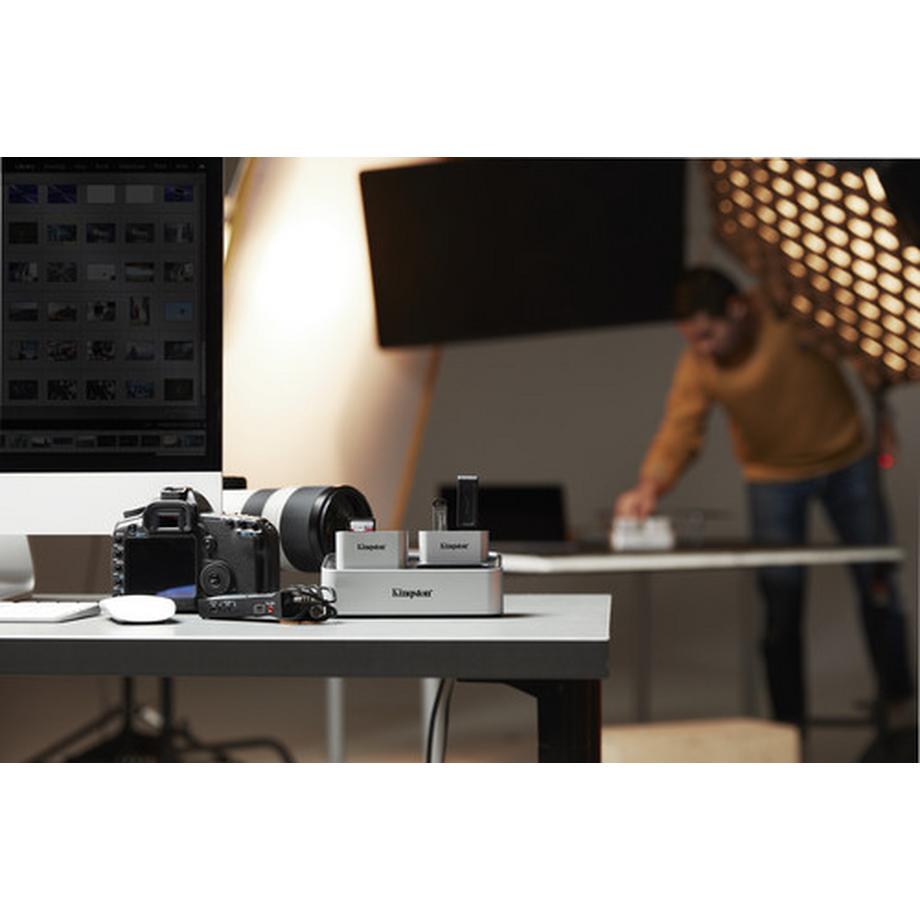 Kingston  Card Reader Extern Workflow Dual-Slot mSD (USB 3.1) 