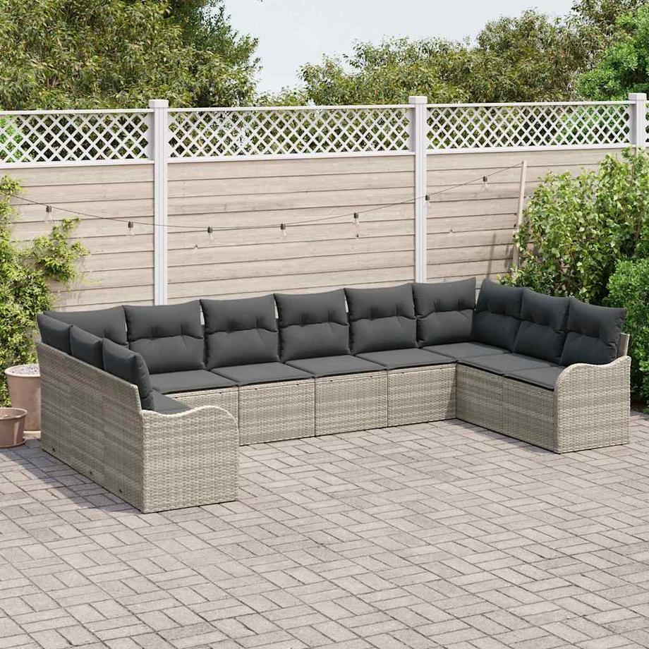 VidaXL Garten-sofa poly-rattan  