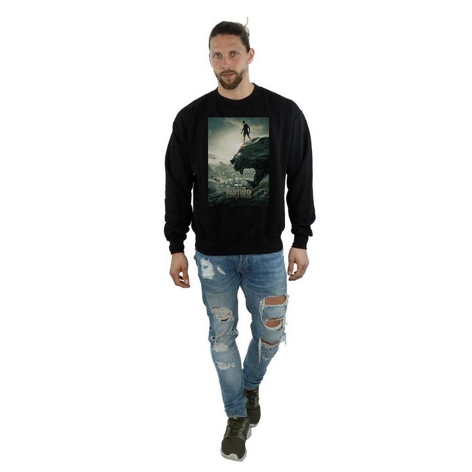 MARVEL Black Panther Locandina Film Felpa  