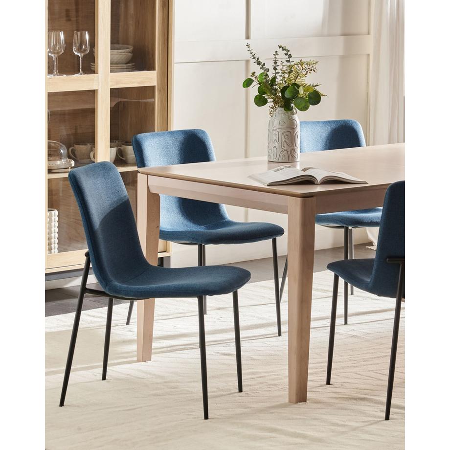 Beliani Set di 4 sedie da pranzo en Tessuto Moderno GLENDIVE  