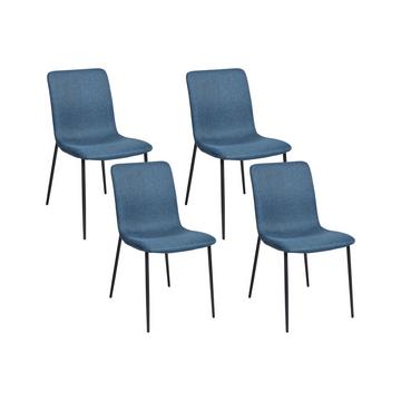 Lot de 4 chaises en Polyester Moderne GLENDIVE