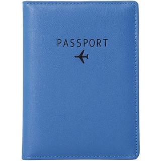 eStore  Porte-passeport en cuir PU, Bleu 