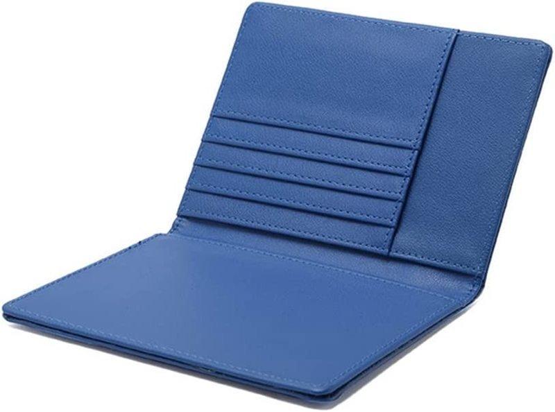 eStore  Porte-passeport en cuir PU, Bleu 