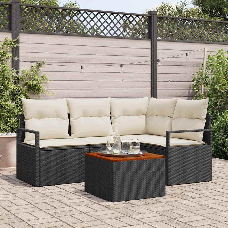 VidaXL Garten-sofa-set poly-rattan  