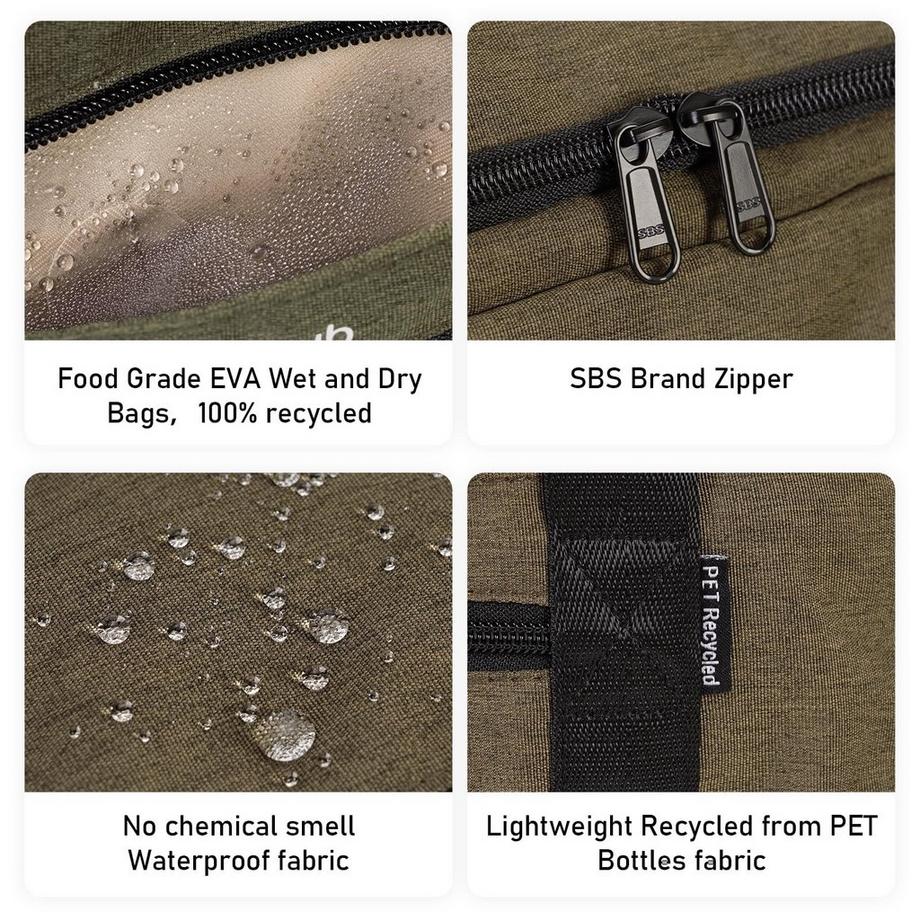 Only-bags.store  Handgepäck 40 x 20 x 25 cm für Ryanair Reisetasche für Flugzeug unter Sitz Handgepäck Koffer PET Recycled Umweltfreundlich Reisetasche Weekender Tasche, 