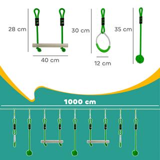 AIYAPLAY  Ensemble de corde d'escalade pour enfants 