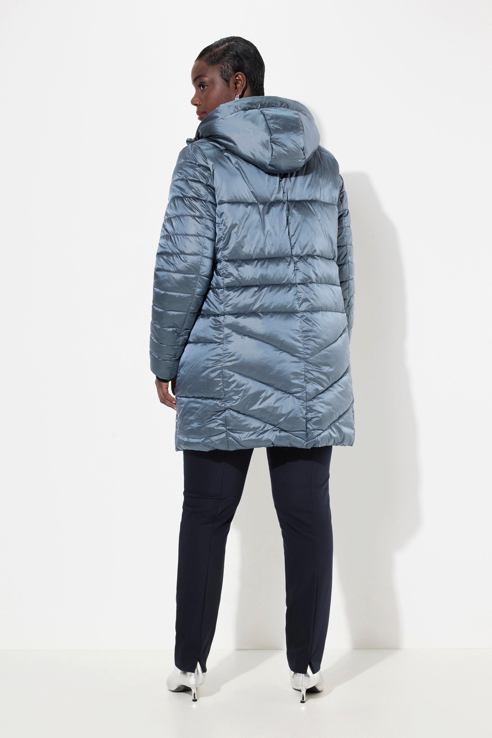 Ulla Popken  Manteau long HYPRAR matelassé et déperlant, poignets coupe-vent 