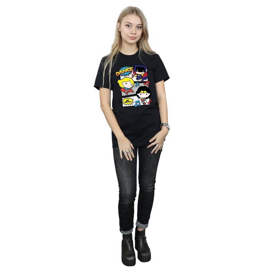 DC COMICS Super Friends Dance Be Happy T-Shirt  