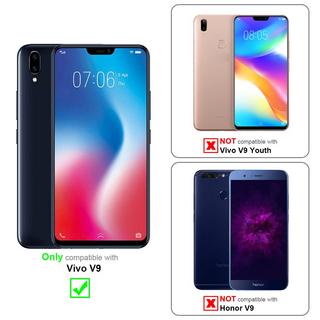 Cadorabo  Housse compatible avec Vivo V9 - Coque de protection avec fermeture magnétique, fonction de support et compartiment pour carte 