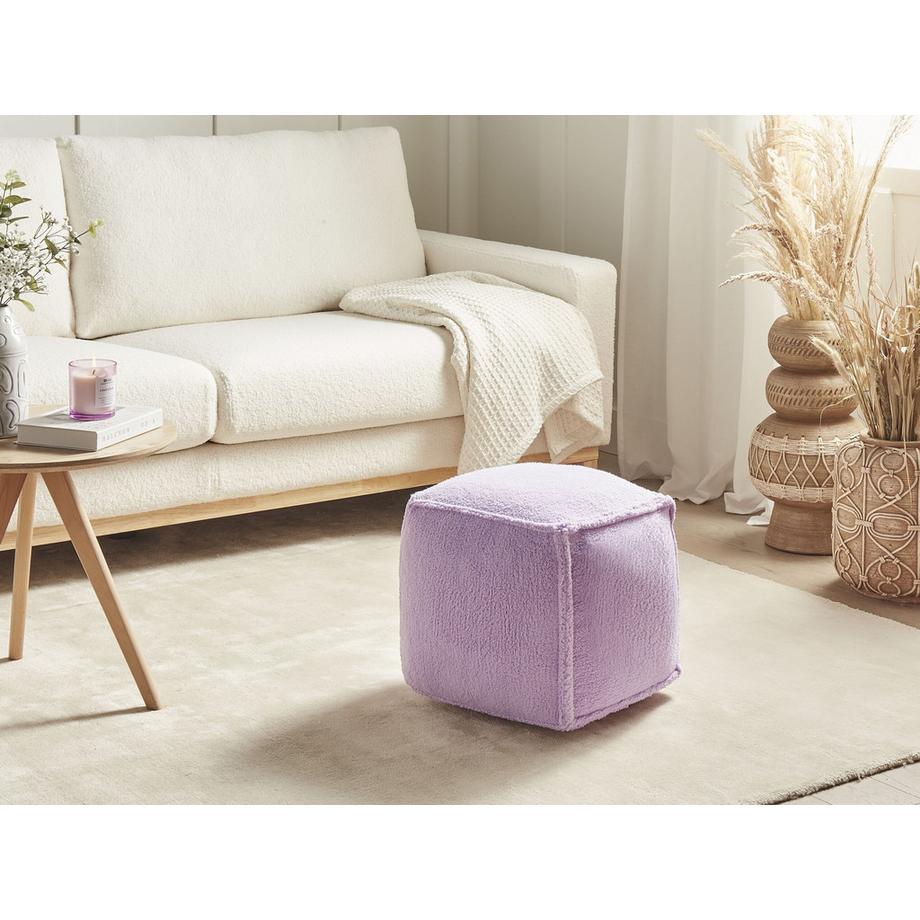 Beliani Pouf en Bouclé Moderne ALIPUR  
