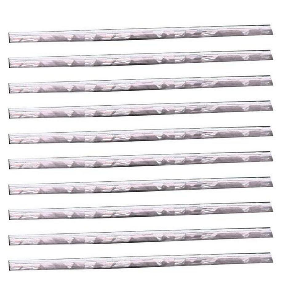 eStore  10x Décorations pour les bouches d'aération de la voiture - Argent 